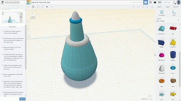 TinkerCad  - Tutorial 6 - How to build a Space Ship