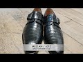 Vidéo: Chaussure à boucle Mezlan 4312 véritable crocodile noir