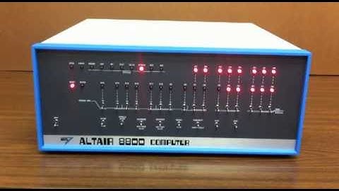 Altair 8800  - Video #4 - Front Panel Status Lights