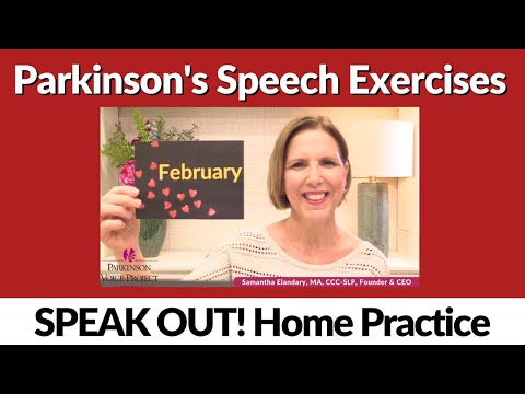 1/31/2024 Parkinson's Speech Exercises: February