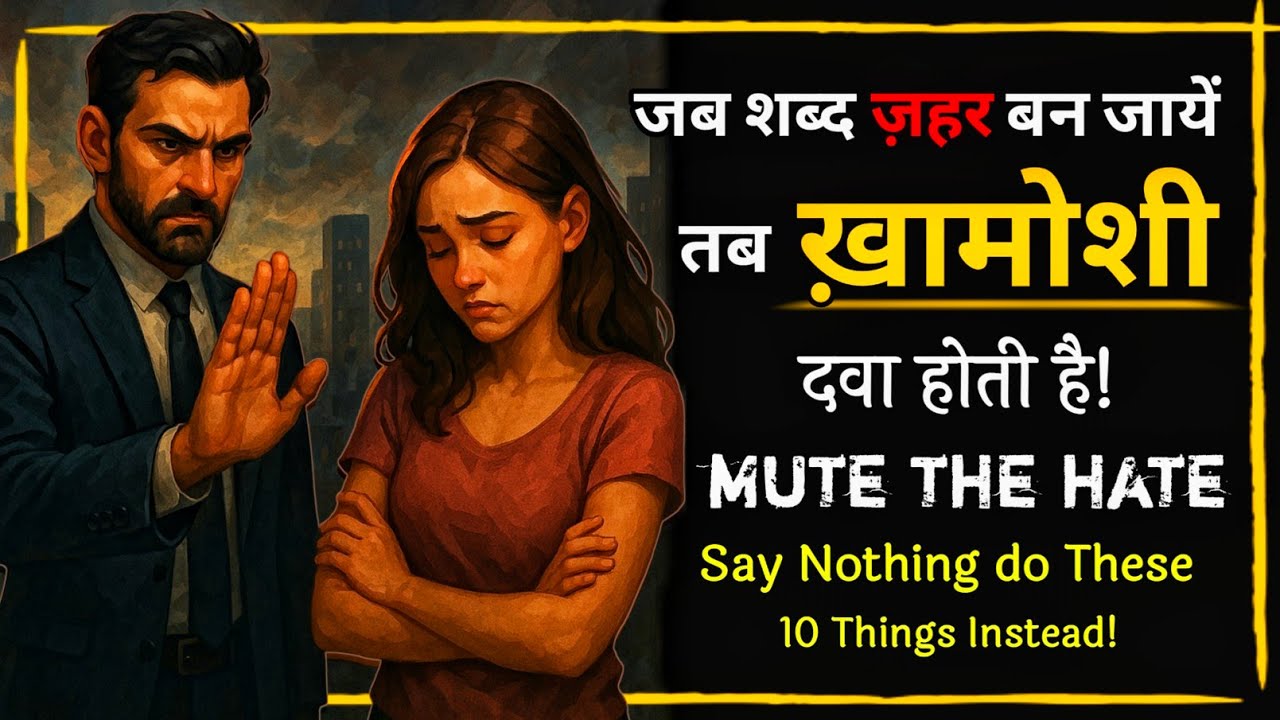 जब गाली मिले और इज़्ज़त छिन जाए, तब खामोशी बोलती है! | 10 Things: Walk away from toxic words. Stoic