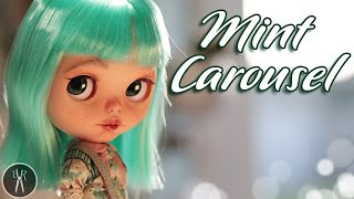 Custom Blythe Doll - Mint Carousel - Customising Everything! Sewing, Carving, Painting - For Sale!