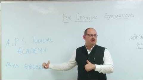 Last Moment Tips For Haryana & UP Judiciary Exam - By Abhay Sir