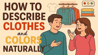 how to describe clothes and colors naturally| Learn english with podcast| Real conversation practice