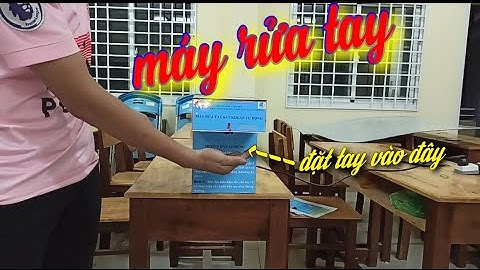 Máy rửa tay sát khuẩn tự động | Automatic antiseptic hand washing machine