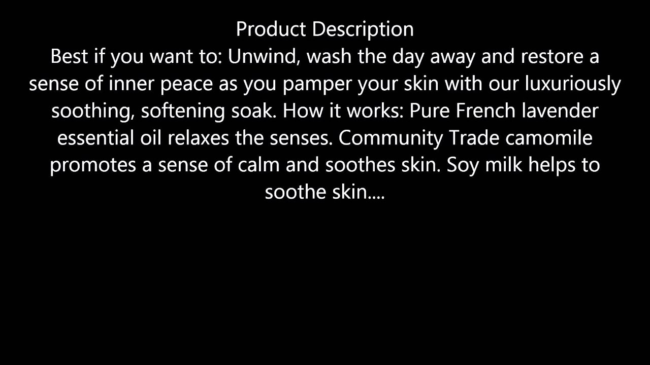 The Body Shop Divine Calm Serenity Milk Bath Powder YouTube