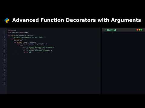 Advanced Function Decorators with Arguments #pythontricks