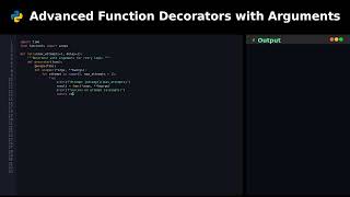 Advanced Function Decorators with Arguments #pythontricks
