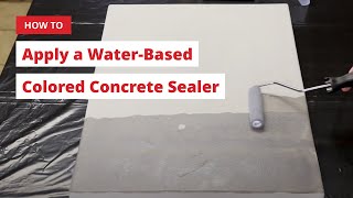 How To Apply a Water-Based Colored Concrete Sealer screenshot 2