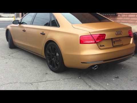 2013 Audi A8L Wrapped in Brushed Metallic Bronze Avery by DBX