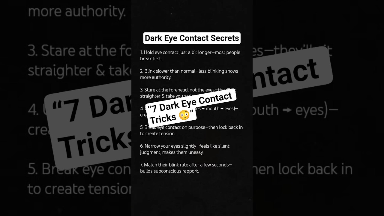 7 Dark Eye Contact Secrets That Make You Magnetic