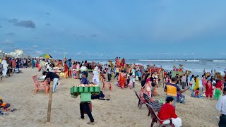 Puri Jagannath Golden Swargadwar Beach Odisha Evening Walk [4K]