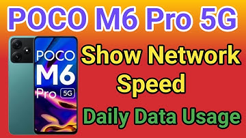 POCO M6 Pro 5G Enable daily data Usage setting How To Show Daily Data Usage Setting In POCO M6 Pro