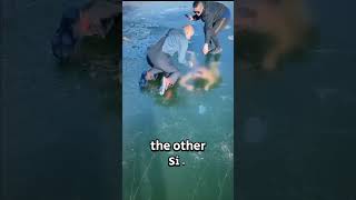 This man got stuck underwater #shorts #swimming