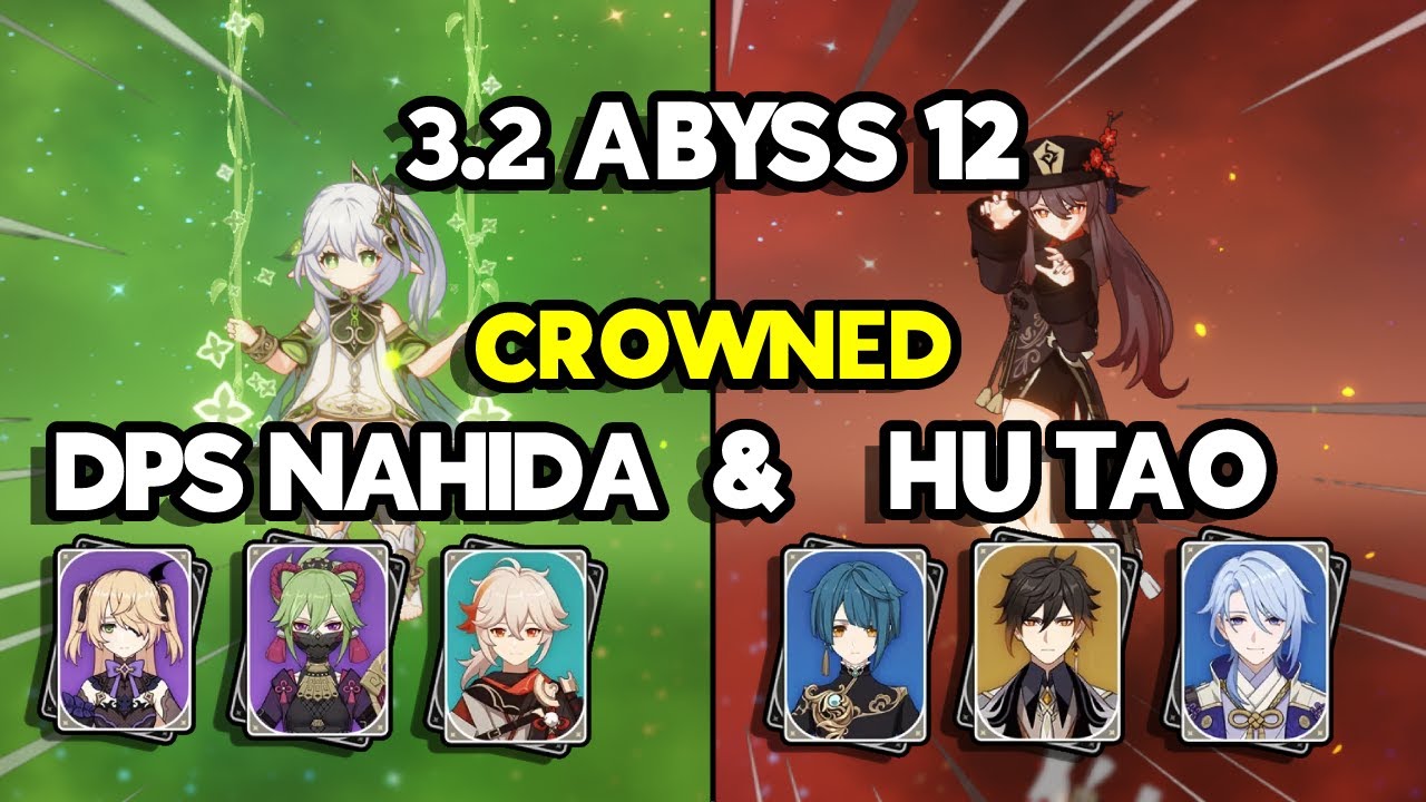 This Nahida Hutao Team is SUPER FUN, 100:260 Crit 500 EM Hutao Build