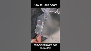 How to Take Apart Refrigerator Drawer for CLEANING #shorts
