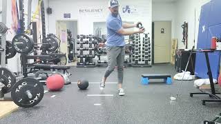 Step and Turn Golf Drill Exercise (Dr Kwon)