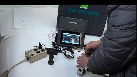 Proceq Equotip Rockwell Hardness Tester 550 w/ Equostat 3probe & Test Block 61.2