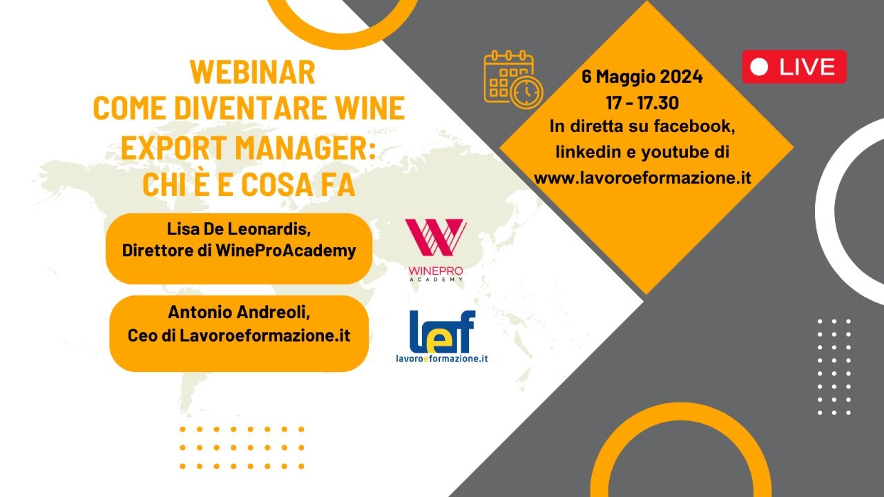Come diventare Wine Export Manager: chi è e cosa fa - YouTube