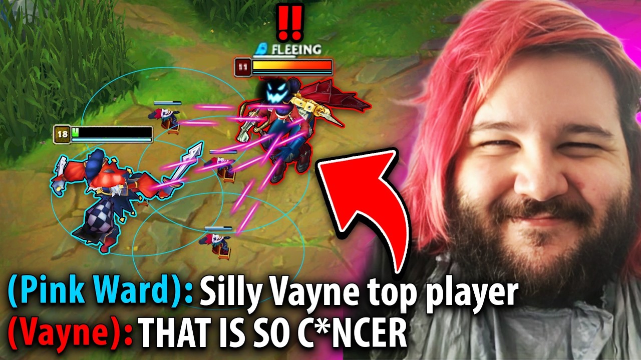 This Vayne top player learns about Pink Ward Shaco today... (GET BAITED)