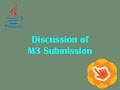 Discussion of M3 submission