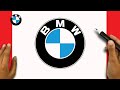 HOW TO DRAW BMW LOGO Auto Logos Of The World 