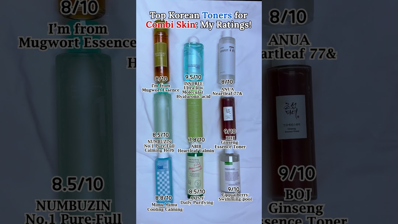 Top Korean Toners for Combi Skin; My Ratings!