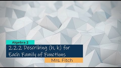 2.2.2 Significance of (h, k)