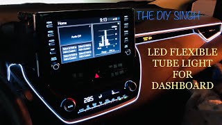 Interior Ambient Light | Toyota Corolla LED Flexible Soft Tube light on Dashboard screenshot 5