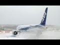 再生80万!! 超絶‼ 吹雪の新千歳空港 ANA B767 離陸 【Snow Operation At New Chitose】