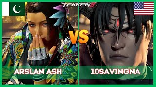 T8 🔥 Arslan Ash (Azucena) Vs 10SavingNA (DevilJin) 🔥 Tekken 8 High Level Gameplay