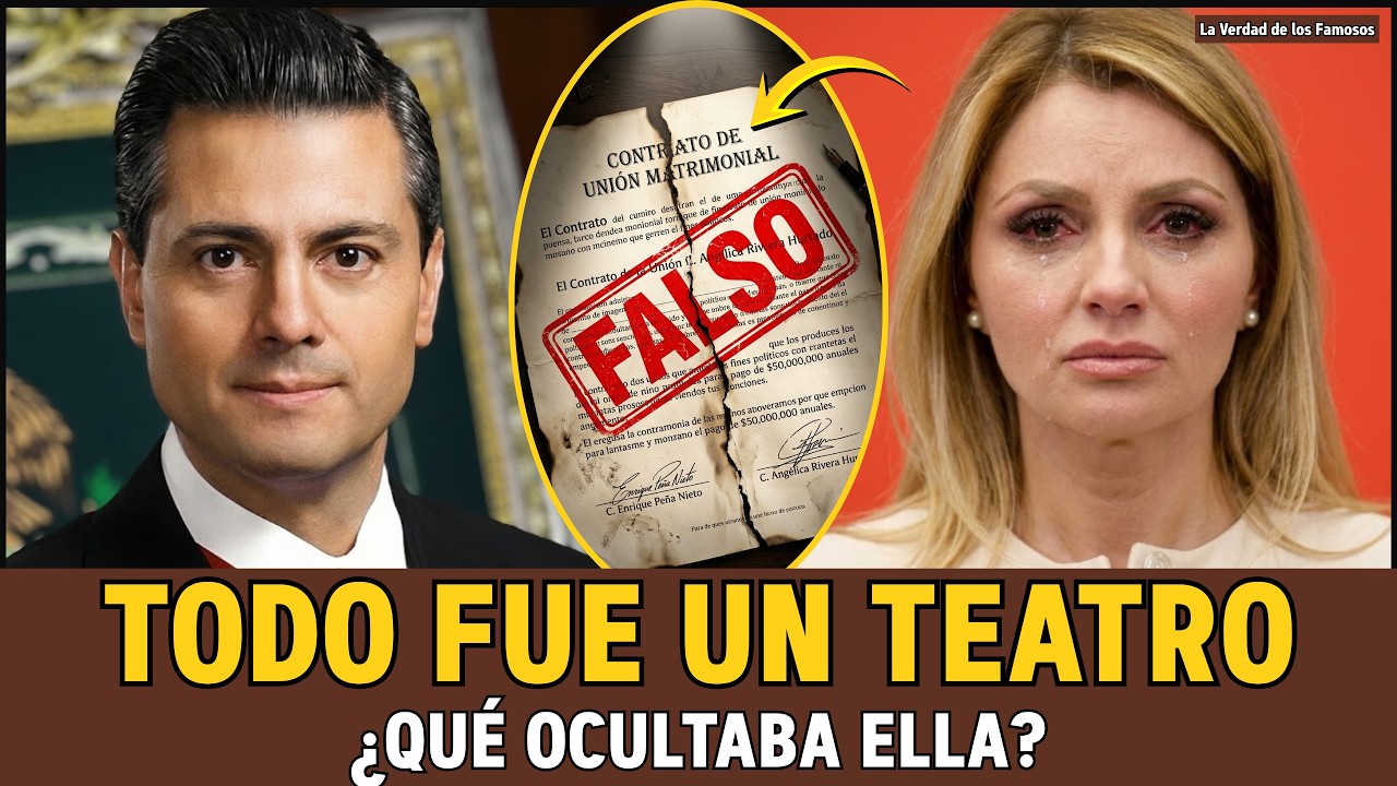 Angélica Rivera: De la Cama del PRESIDENTE a Prófuga... El 'CONTRATO' de su  Falsa Boda.