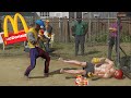 Bowlcut boy runs into ronald mcdonald and gives him that 3 piece combo  ufc episode 26