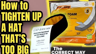 How to Tighten A Hat - Make A Hat Smaller - The Correct Way to Size Down a Hat