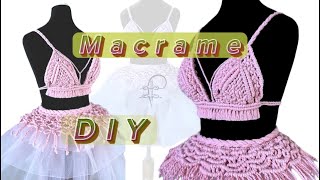 Macrame crop top technique | DIY