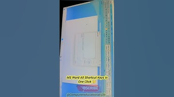 MS Word All Shortcut Keys in One Click | Full Shortcut Guide 2025#MSWord#ShortcutKeys#WordTips