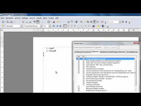 Video: Wie deaktiviere ich AutoVervollständigen in OpenOffice Calc?