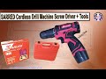 SARRED Sared 12V 2 Batteries cordless drill machine screw driver kit review &amp; unboxing |Redh tech