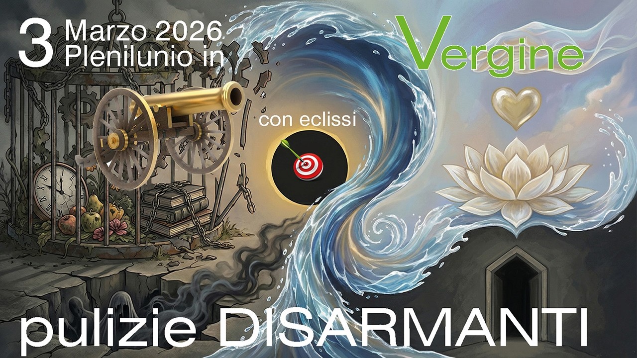 2026 Plenilunio in VERGINE con Eclissi di Luna del 3.3 - PULIZIE DISARMANTI