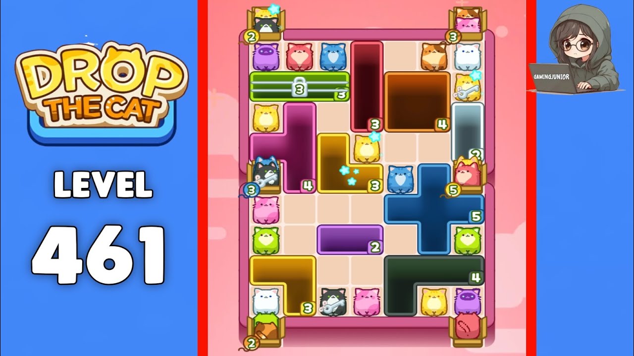 Drop The Cat level 461 solution 