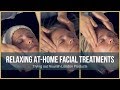Relaxing athome facial treatment  trying out nourish london products gifted