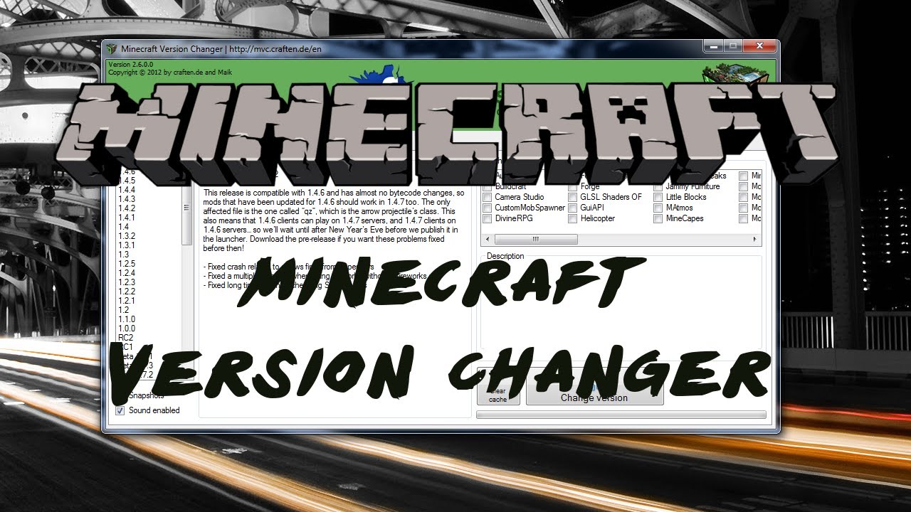 Time changer 1. Minecraft version changer. Minecraft protocol version change. Minecraft protocol version change. 2.