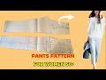 Sew Wide Leg Pants Pattern in 10 Minutes! Very Easy Cutting and Sewing (FITS ALL SIZES)