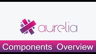Aurelia Lecture 4 - Components Overview