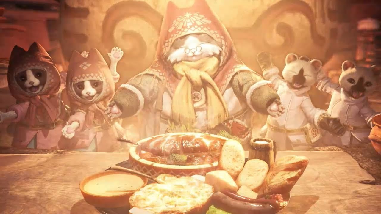 Mhw I ご飯シーン集 狩りの前のご飯 Youtube