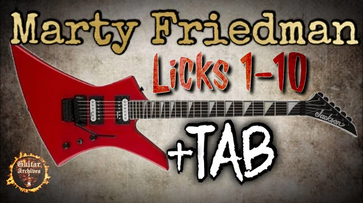 Marty Friedman Guitar Lesson | Rock Licks 1-10 with TAB | Hot Licks