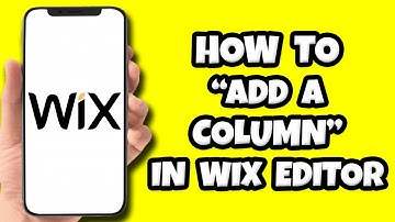 How To Add A Column In Wix Editor