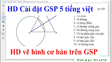 HD cài đặt, SD phần mềm vẽ hình GSP 5 cực đơn giản