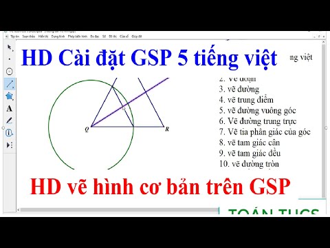 HD cài đặt, SD phần mềm vẽ hình GSP 5 cực đơn giản