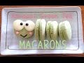 Keroppi Green Tea Macarons recipe♡けろっぴ抹茶ホワイトチョコマカロン